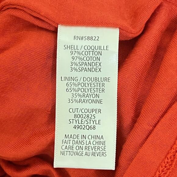 Max Studio Womens Dress XL Orange Red Crinkle Textured Sleeveless Lined Maxi - Picture 8 of 9